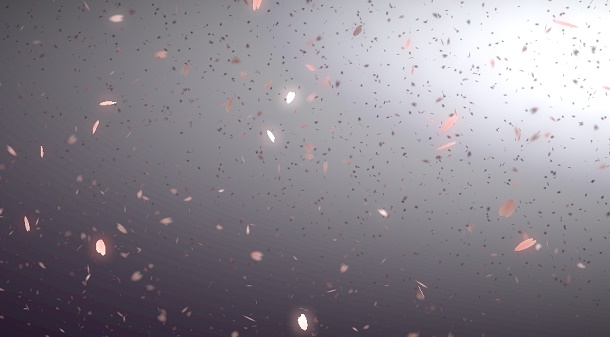 HTML5 WebGL 3D樱花飘落动画代码